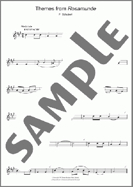 Rosamunde Overture(Franz Schubert) 楽譜 アルトサックス（ソロ） ダウンロード