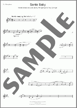 Santa Baby(Eartha Kitt) 楽譜 アルトサックス（ソロ） ダウンロード