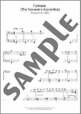 Fantasia (The Sorcerer's Apprentice)(Paul Dukas) 楽譜 ピアノ（ソロ） ダウンロード