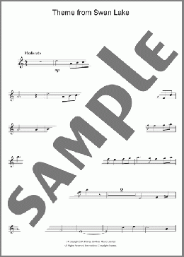 Theme from Swan Lake(Pyotr Il'yich Tchaikovsky) 楽譜 アルトサックス（ソロ） ダウンロード