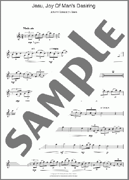 Jesu, Joy Of Man's Desiring(Johann Sebastian Bach) 楽譜 アルトサックス（ソロ） ダウンロード