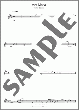 Ave Maria(Charles Gounod) 楽譜 アルトサックス（ソロ） ダウンロード