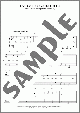 The Sun Has Got His Hat On(Noel Gay/Ralph Butler) 楽譜 ピアノ（ソロ） ダウンロード