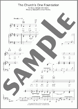 The Church's One Foundation(Samuel John Stone) 楽譜 その他 ダウンロード