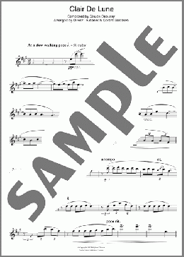 Clair De Lune(Claude Debussy) 楽譜 アルトサックス（ソロ） ダウンロード