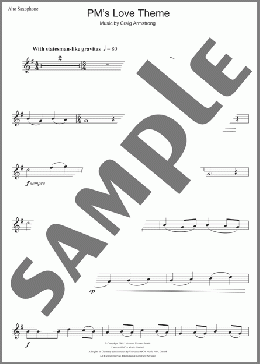 P.M.'s Love Theme (from Love Actually)(Craig Armstrong) 楽譜 アルトサックス（ソロ） ダウンロード