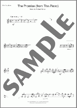 The Promise (from The Piano)(Michael Nyman) 楽譜 アルトサックス（ソロ） ダウンロード
