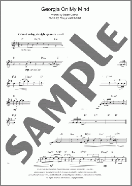 Georgia On My Mind(Hoagy Carmichael) 楽譜 アルトサックス（ソロ） ダウンロード