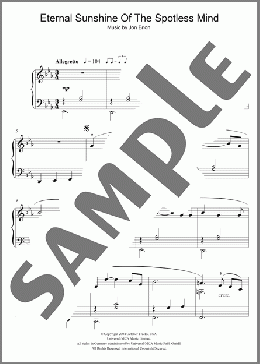 Eternal Sunshine Of The Spotless Mind (Theme)(Jon Brion) 楽譜 ピアノ（ソロ） ダウンロード