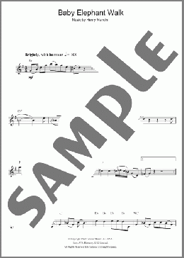 Baby Elephant Walk (from Hatari!)(Henry Mancini) 楽譜 アルトサックス（ソロ） ダウンロード