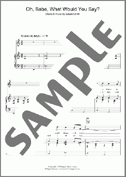 Oh, Babe, What Would You Say?(Hurricane Smith) 楽譜 その他 ダウンロード