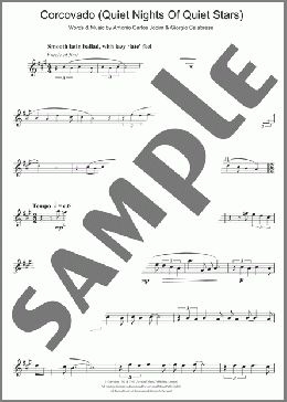 Corcovado (Quiet Nights Of Quiet Stars)(Antonio Carlos Jobim) 楽譜 アルトサックス（ソロ） ダウンロード