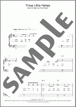 Three Little Fishes(Saxie Dowell) 楽譜 ピアノ（ソロ） ダウンロード