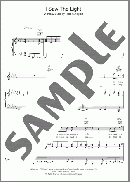 I Saw The Light(Todd Rundgren) 楽譜 その他 ダウンロード