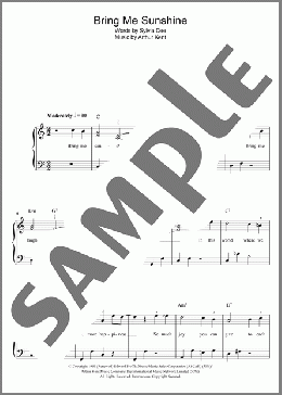 Bring Me Sunshine(Morecambe & Wise) 楽譜 ピアノ（ソロ） ダウンロード
