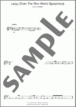Largo (from The New World)(Antonin Dvorak) 楽譜 アルトサックス（ソロ） ダウンロード