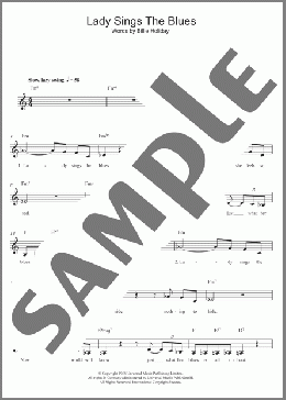 The Lady Sings The Blues(Billie Holiday) 楽譜 その他 ダウンロード