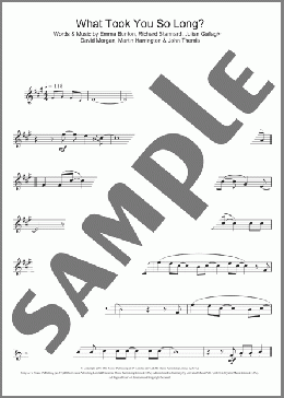 What Took You So Long?(Emma Bunton) 楽譜 アルトサックス（ソロ） ダウンロード
