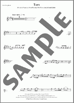 Torn(Natalie Imbruglia) 楽譜 アルトサックス（ソロ） ダウンロード