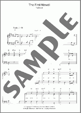 The First Nowell(Traditional Carol) 楽譜 ピアノ（ソロ） ダウンロード