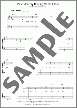 I Saw Mommy Kissing Santa Claus(Tommie Connor/John Mellencamp) 楽譜 ピアノ（ソロ） ダウンロード