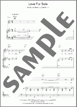 Love For Sale(Cole Porter) 楽譜 その他 ダウンロード