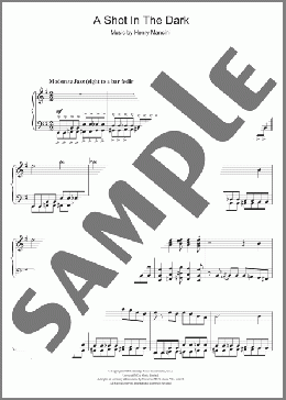 A Shot In The Dark(Henry Mancini) 楽譜 ピアノ（ソロ） ダウンロード