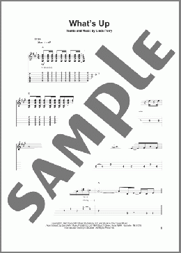What's Up(D. J. Miko/4 Non Blondes) 楽譜 ギタースコア ダウンロード