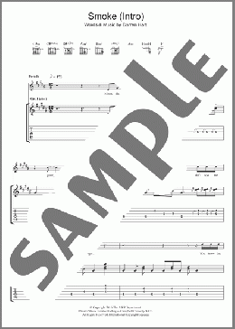 Smoke (Intro)(Harts) 楽譜 ギター（ソロ） ダウンロード