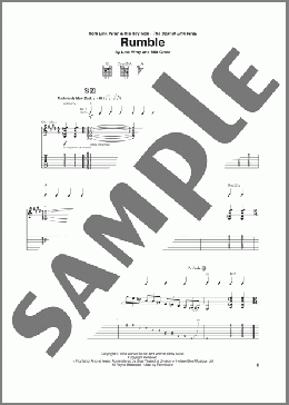 Rumble(Link Wray) 楽譜 ギター（ソロ） ダウンロード