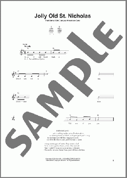 Jolly Old St. Nicholas(19th Century American Carol) 楽譜 メロディ ダウンロード