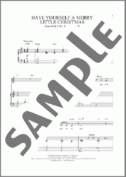 Have Yourself A Merry Little Christmas (arr. Richard Walters)(Hugh Martin) 楽譜 ピアノ & ボーカル ダウンロード