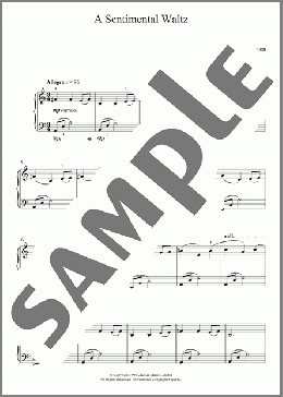Sentimental Waltz (From 'Nine Easy Pieces For Piano')(Geoffrey Burgon) 楽譜 ピアノ（ソロ） ダウンロード