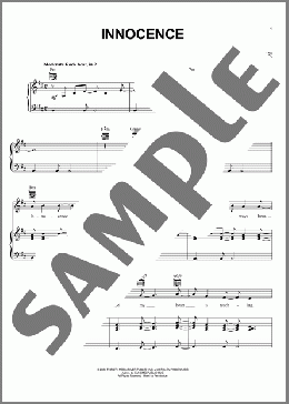 Innocence(Jeremy Camp) 楽譜 ピアノ & ボーカル & ギター ダウンロード