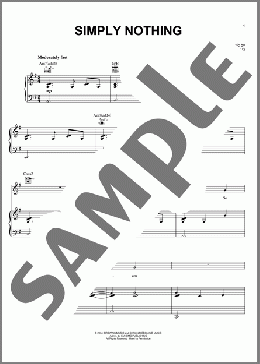 Simply Nothing(Shawn McDonald) 楽譜 ピアノ & ボーカル & ギター ダウンロード