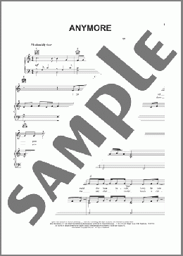 Anymore(Travis Tritt) 楽譜 ピアノ & ボーカル & ギター ダウンロード