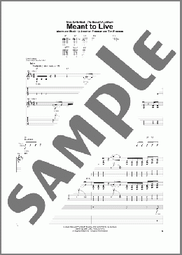 Meant To Live(Switchfoot) 楽譜 ギター（ソロ） ダウンロード
