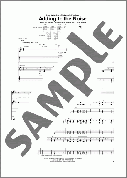 Adding To The Noise(Switchfoot) 楽譜 ギター（ソロ） ダウンロード