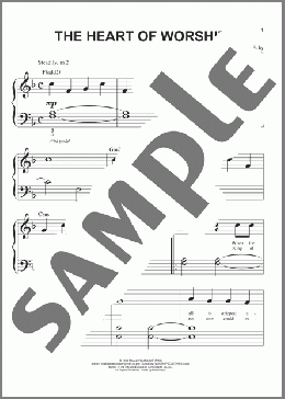 The Heart Of Worship(Matt Redman) 楽譜 ピアノ（ソロ） ダウンロード
