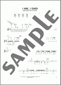 I Am...I Said(Neil Diamond) 楽譜 メロディ ダウンロード