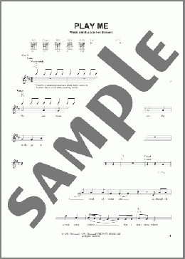 Play Me(Neil Diamond) 楽譜 メロディ ダウンロード