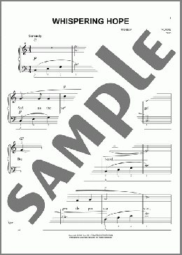 Whispering Hope (arr. Phillip Keveren)(Alice Hawthorne) 楽譜 ピアノ（ソロ） ダウンロード