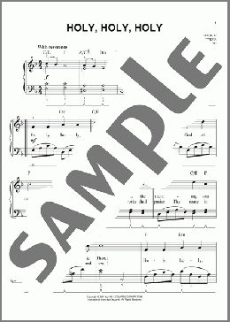 Holy, Holy, Holy (arr. Phillip Keveren)(Reginald Heber) 楽譜 ピアノ（ソロ） ダウンロード