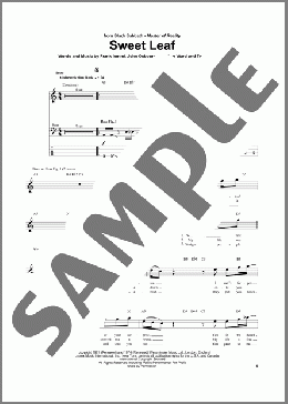 Sweet Leaf(Black Sabbath/Ozzy Osbourne) 楽譜 ベース ダウンロード
