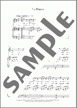LaDanza(Gioacchino Rossini) 楽譜 ピアノ & ボーカル & ギター ダウンロード
