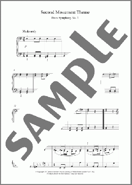 Second Movement Theme From Symphony No.7(Ludwig Van Beethoven) 楽譜 ピアノ（ソロ） ダウンロード