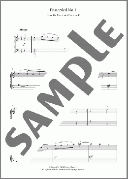 Passepied No.1(Johann Sebastian Bach) 楽譜 ピアノ（ソロ） ダウンロード