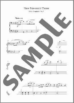 Slow Movement Theme Symphony No.5(Ludwig Van Beethoven) 楽譜 ピアノ（ソロ） ダウンロード