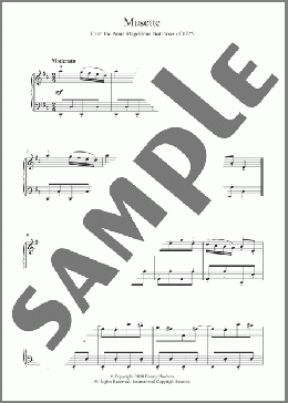 Musette In D Major, BWV App. 126(Johann Sebastian Bach) 楽譜 ピアノ（ソロ） ダウンロード