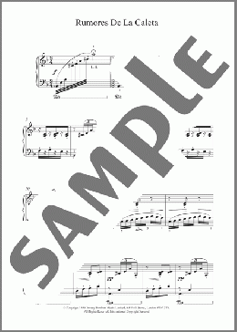 Rumores De La Caleta(Isaac Albeniz) 楽譜 ピアノ（ソロ） ダウンロード